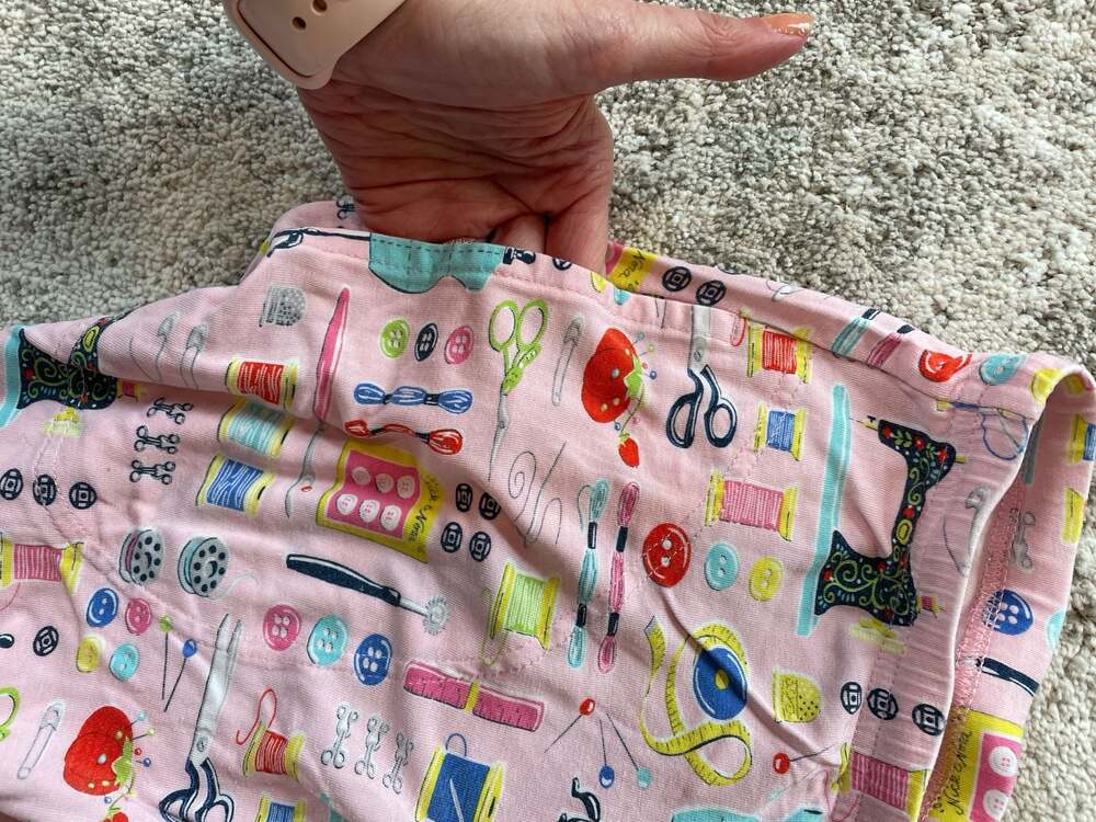 vtg nick & nora womens m modal pajama pants sewing theme - Picture 6 of 6